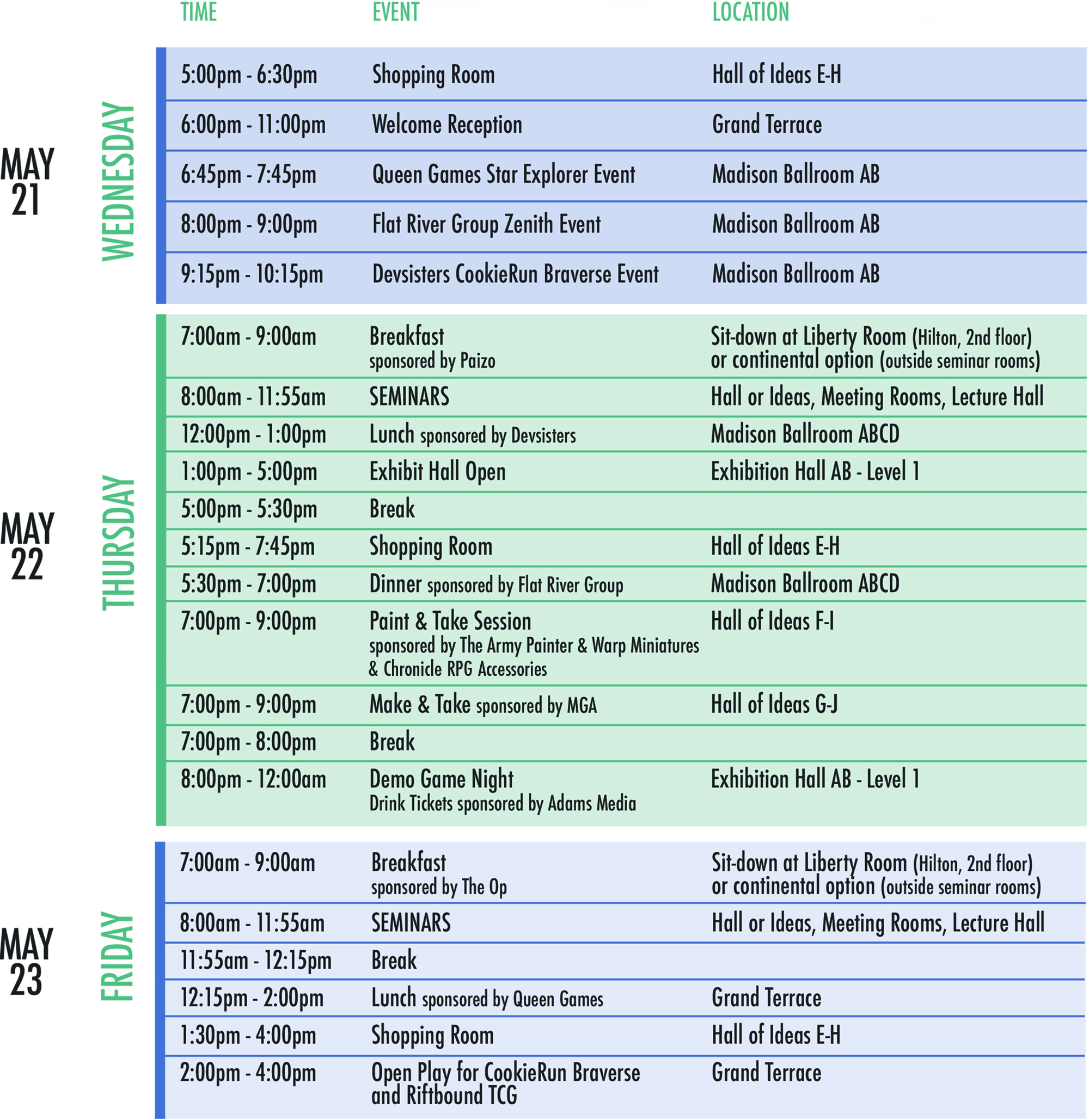 ACD Expo 2025 Schedule